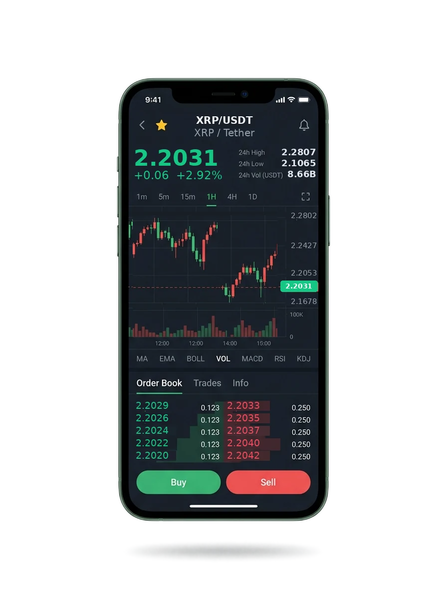 Mobile app screen showing the portfolio summary and a message from an account manager